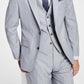 Bar III Men's Slim Fit Wool Sharkskin Suit Jacket Gray Size 46