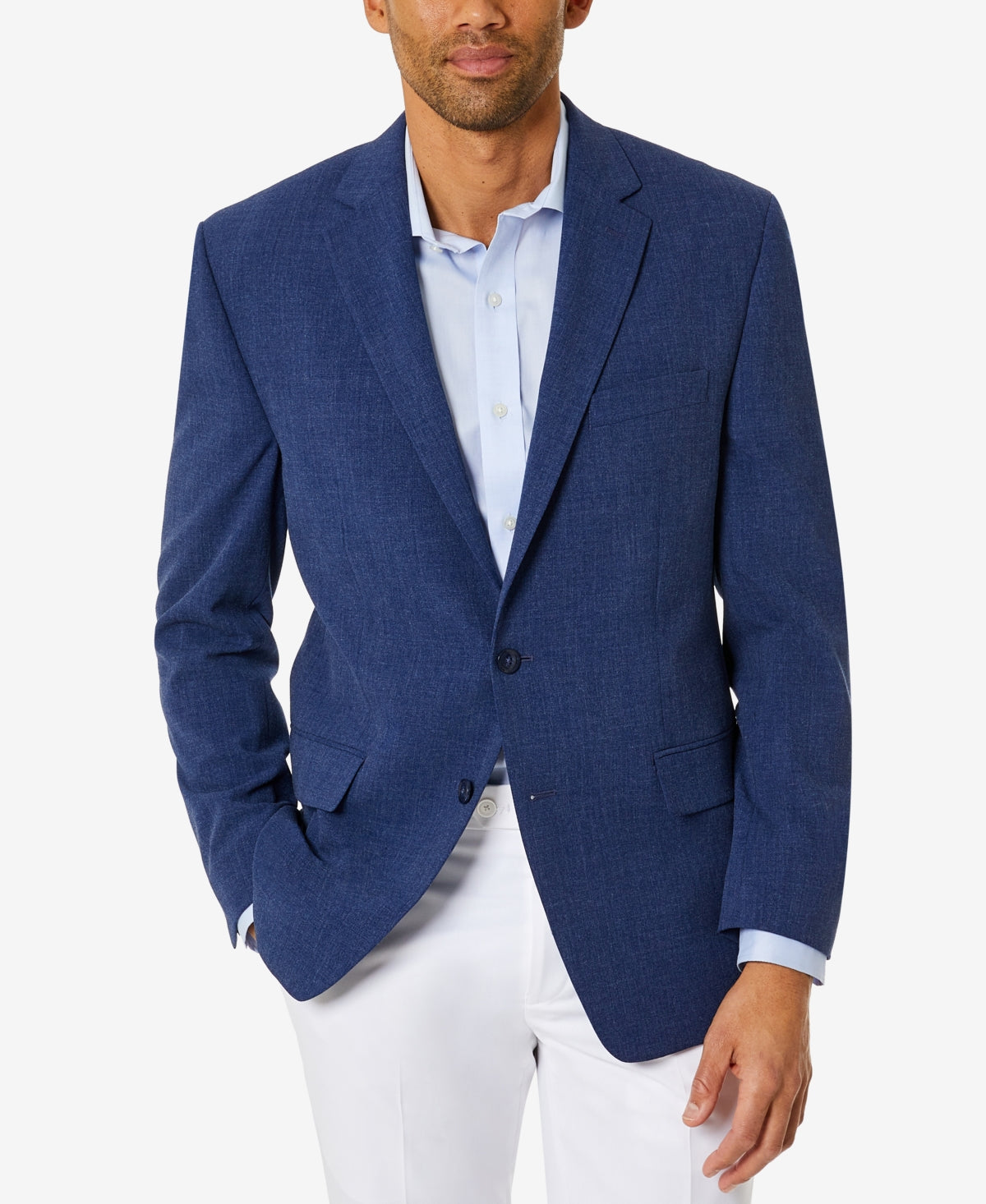 Club Room Men's Classic Fit Solid Sport Coat Blue Size 38