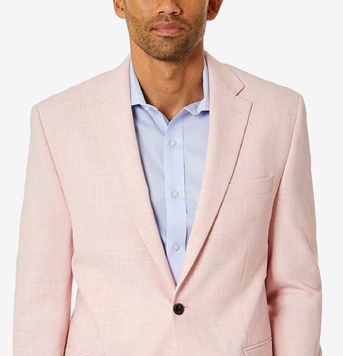 Club Room Men's Classic Fit Solid Sport Coat Pink Size 40