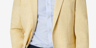 Club Room Men's Classic Fit Solid Sport Coat Yellow Size 40