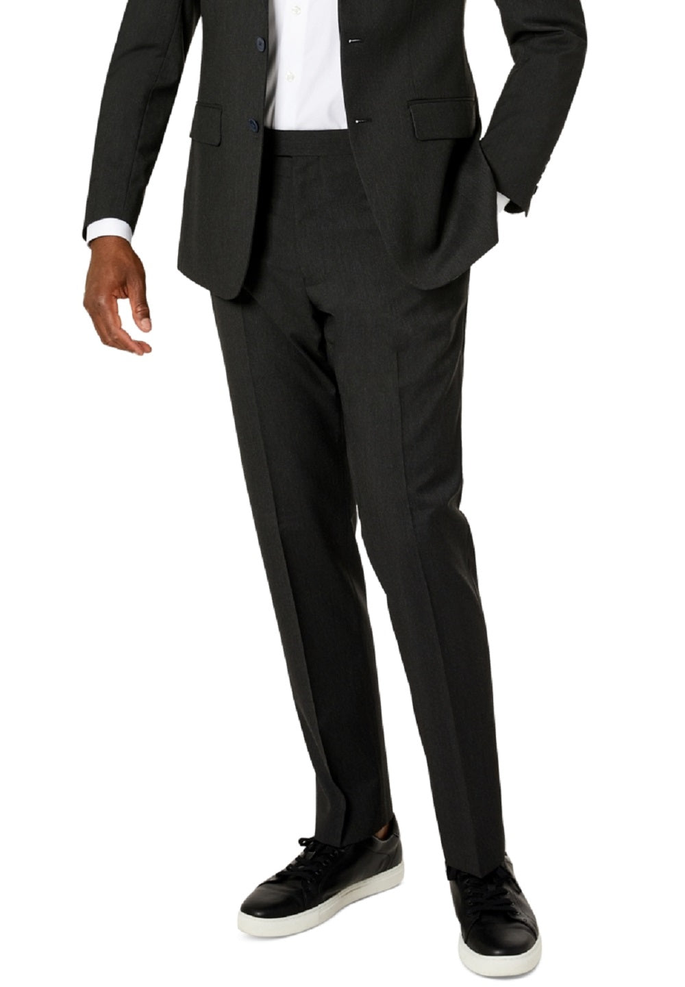 Van Heusen Men's Flex Plain Slim Fit Suits Black Size 48