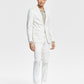 Bar III Men's Slim Fit Stretch Solid Suit Jacket White Size 44