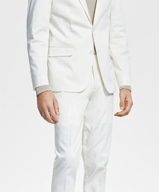 Bar III Men's Slim Fit Stretch Solid Suit Jacket White Size 44