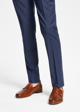 Bar III Men's Slim Fit Solid Suit Pants Blue Size 38X30