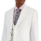 Tayion Collection Men's Classic Fit Solid Suit Jacket White Size 46