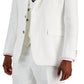 Tayion Collection Men's Classic Fit Solid Suit Jacket White Size 46