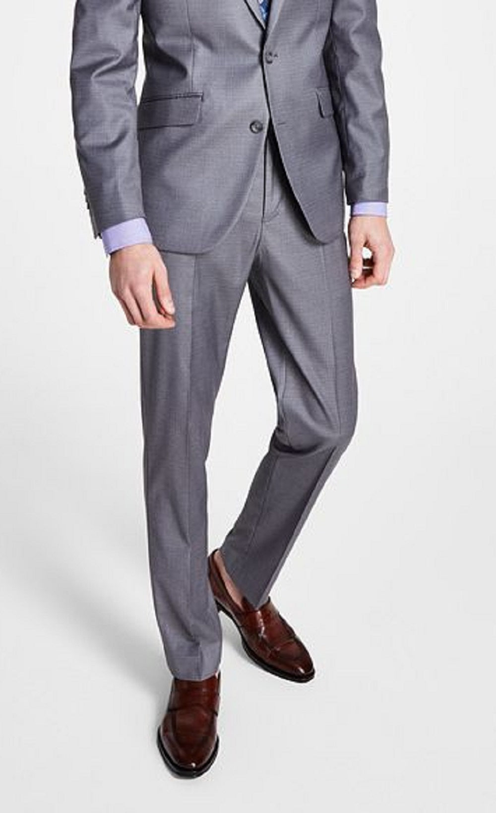 Kenneth Cole Reaction Men's Ready Flex Slim Fit Suit Gray Size 36