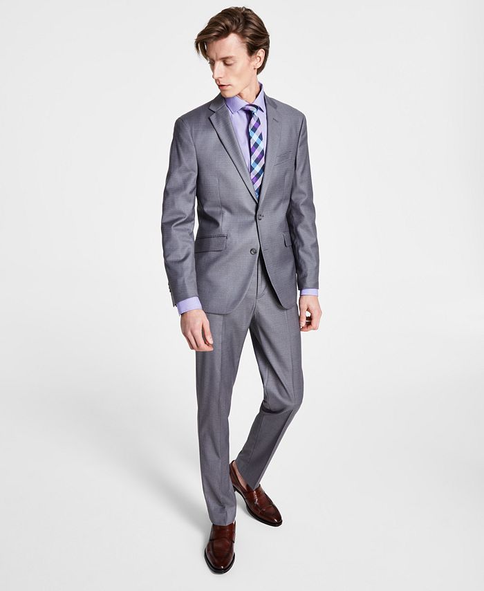 Kenneth Cole Reaction Men's Ready Flex Slim Fit Suit Gray Size 42