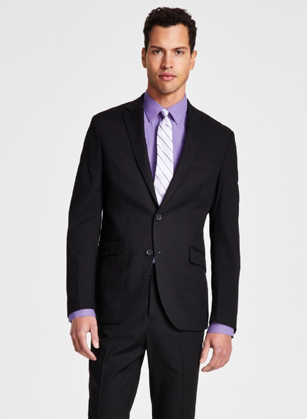 Kenneth Cole Reaction Men's Ready Flex Slim Fit Suit Black Size 40