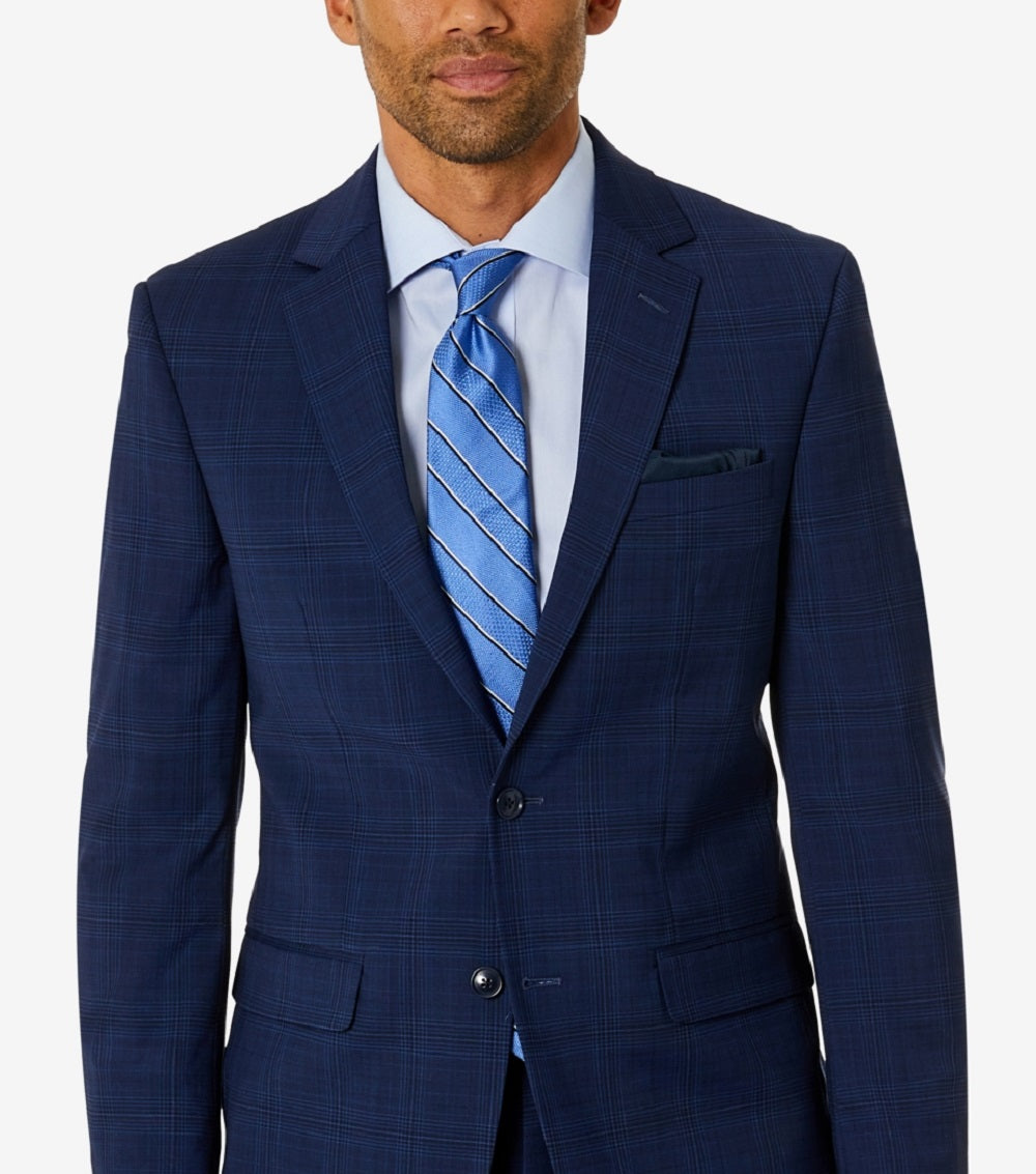 Bar III Men's Skinny Fit Suit Separate Jacket Blue Size 40