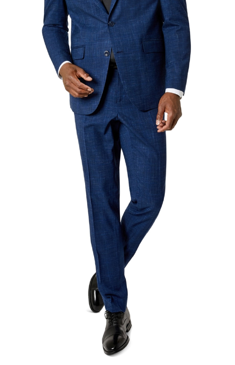 Kenneth Cole Reaction Men's Slim Fit Ready Flex Stretch Suit Blue Size 38