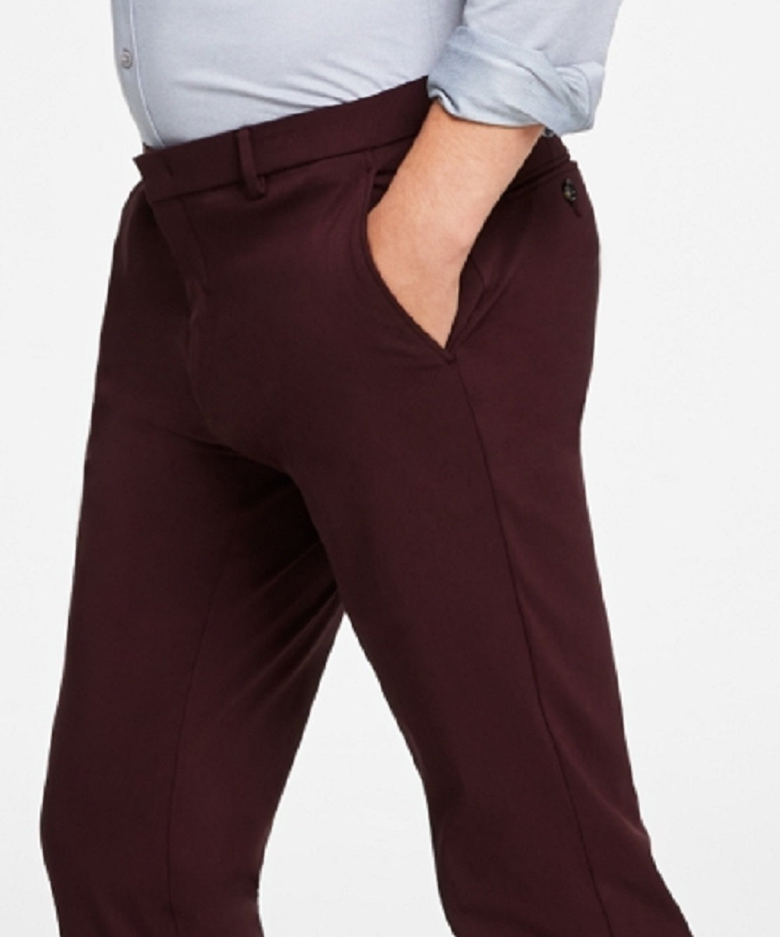 Tommy Hilfiger Men's Modern Fit Th Flex Stretch Comfort Pants Red Size 36X32
