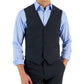 Tommy Hilfiger Men's Modern Fit Th Flex Stretch Solid Suit Vest Black Size X-Large