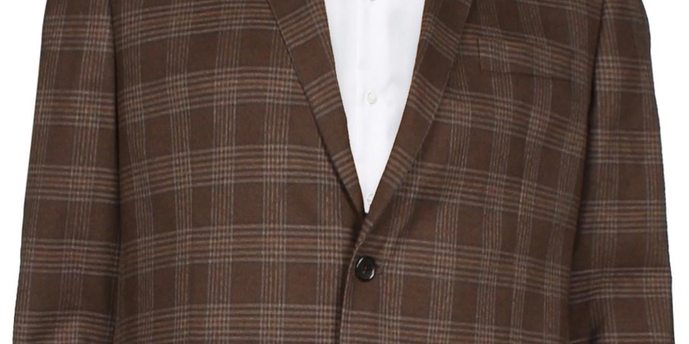 Ralph Lauren Men's Lexington Classic Fit Suit Separate Two Button Blazer Brown Size 38