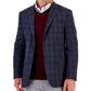 Tommy Hilfiger Men's Modern Fit Check Sport Coat Blue Size 42
