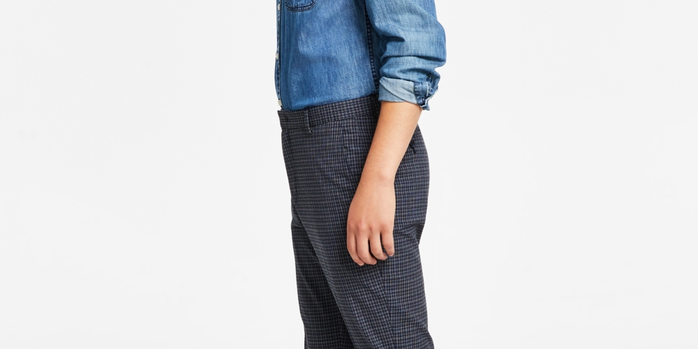 Tommy Hilfiger Men's Modern Fit Th Flex Stretch Patterned Performance Pants Gray Size 34X30