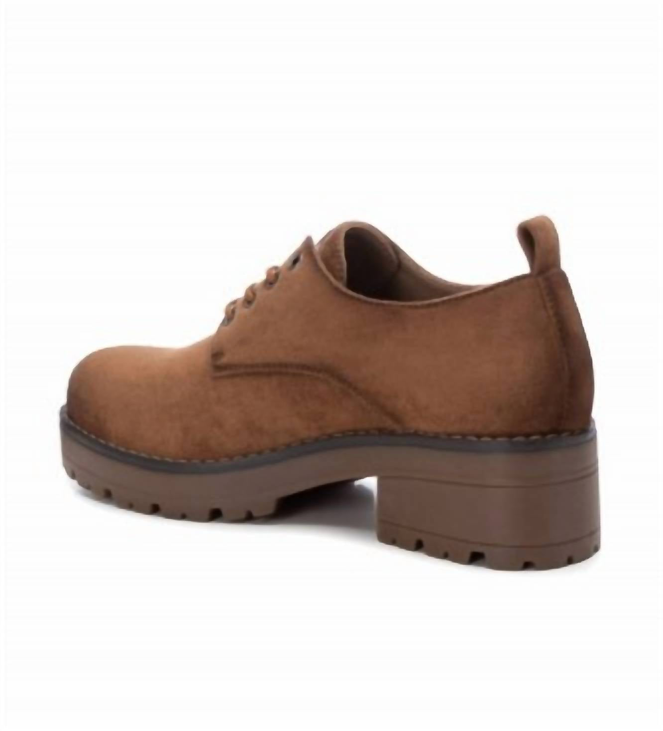 Xti - Women's Suede Lace-Up Oxfords