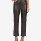 Laundry By Shelli Segal Women's Faux Leather Straight Leg Pants Brown Size X-Small