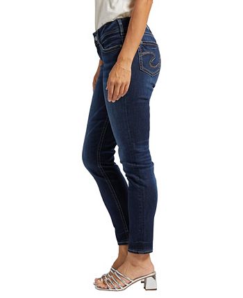 Silver Jeans Co. Women's Suki Distressed Skinny Fit Jeans Blue Size 29X31