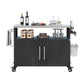 K&K 54.5 Inch Outdoor Kitchen Island with Stainless Steel Tabletop