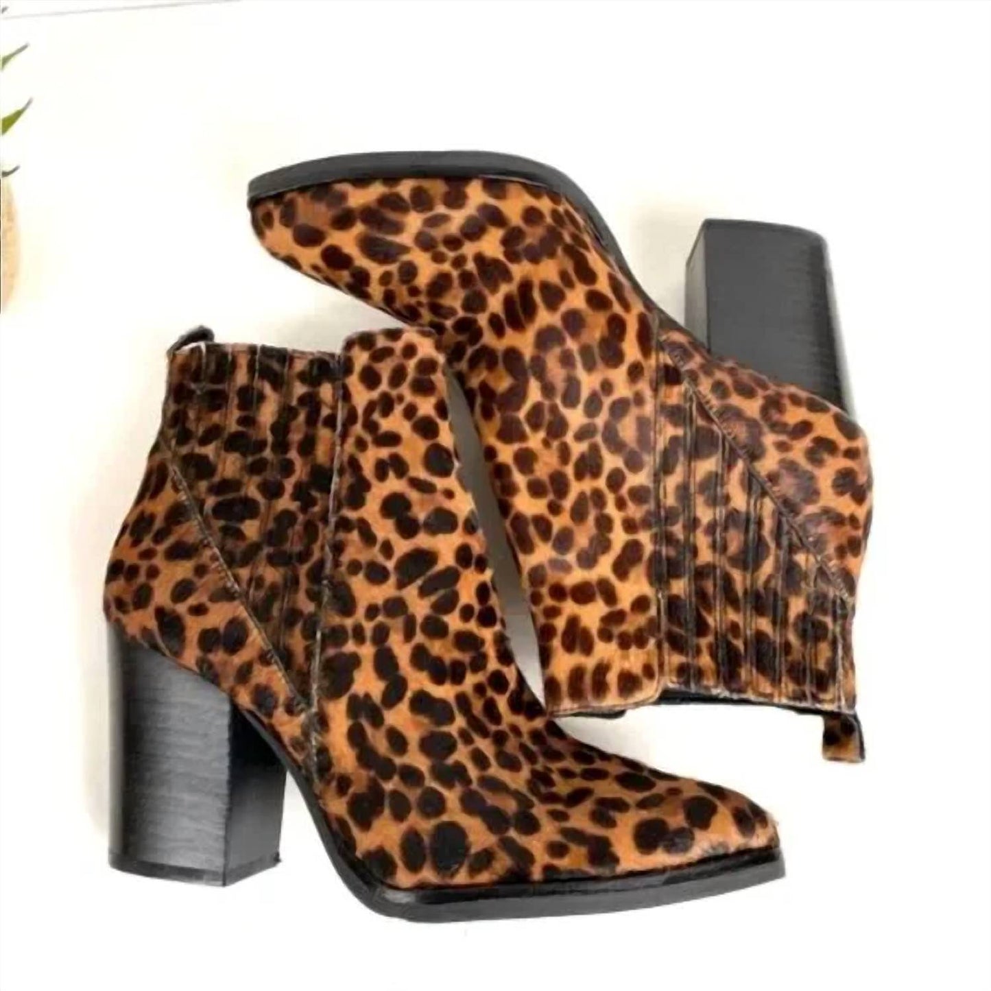 Marc Fisher - Alva Leopard Print Calf Hair Booties
