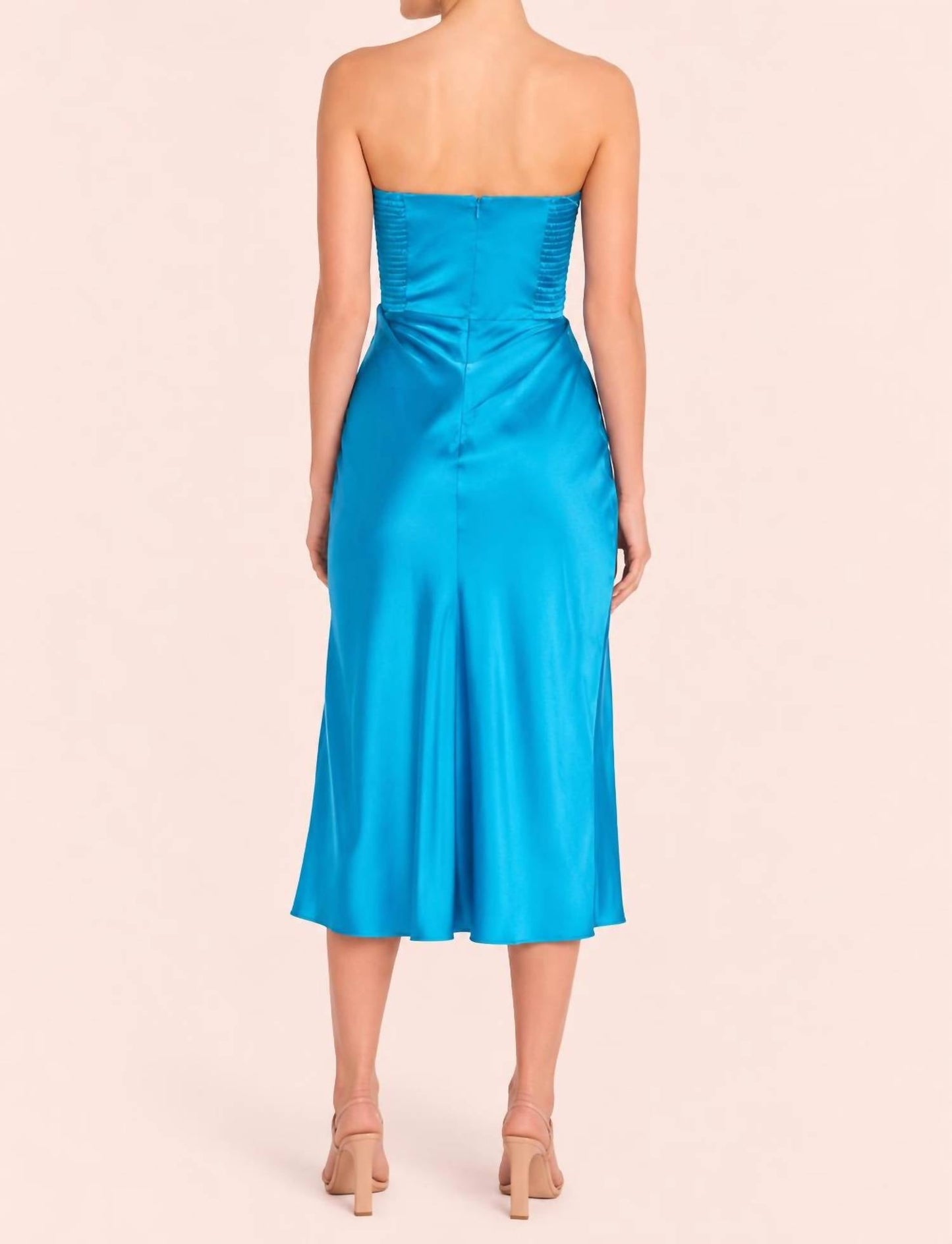 Amanda Uprichard - Women's Mandy Silk Strapless Midi Dress