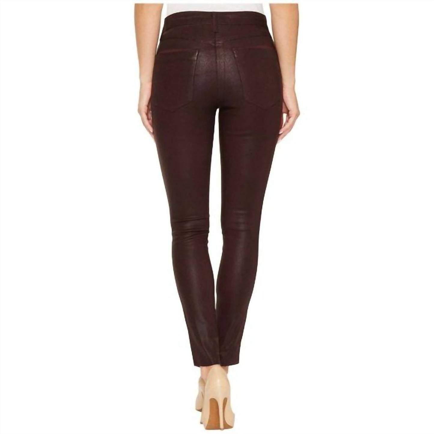 Joe'S Jeans - Coated High Raise Skinny Ankle Jeans