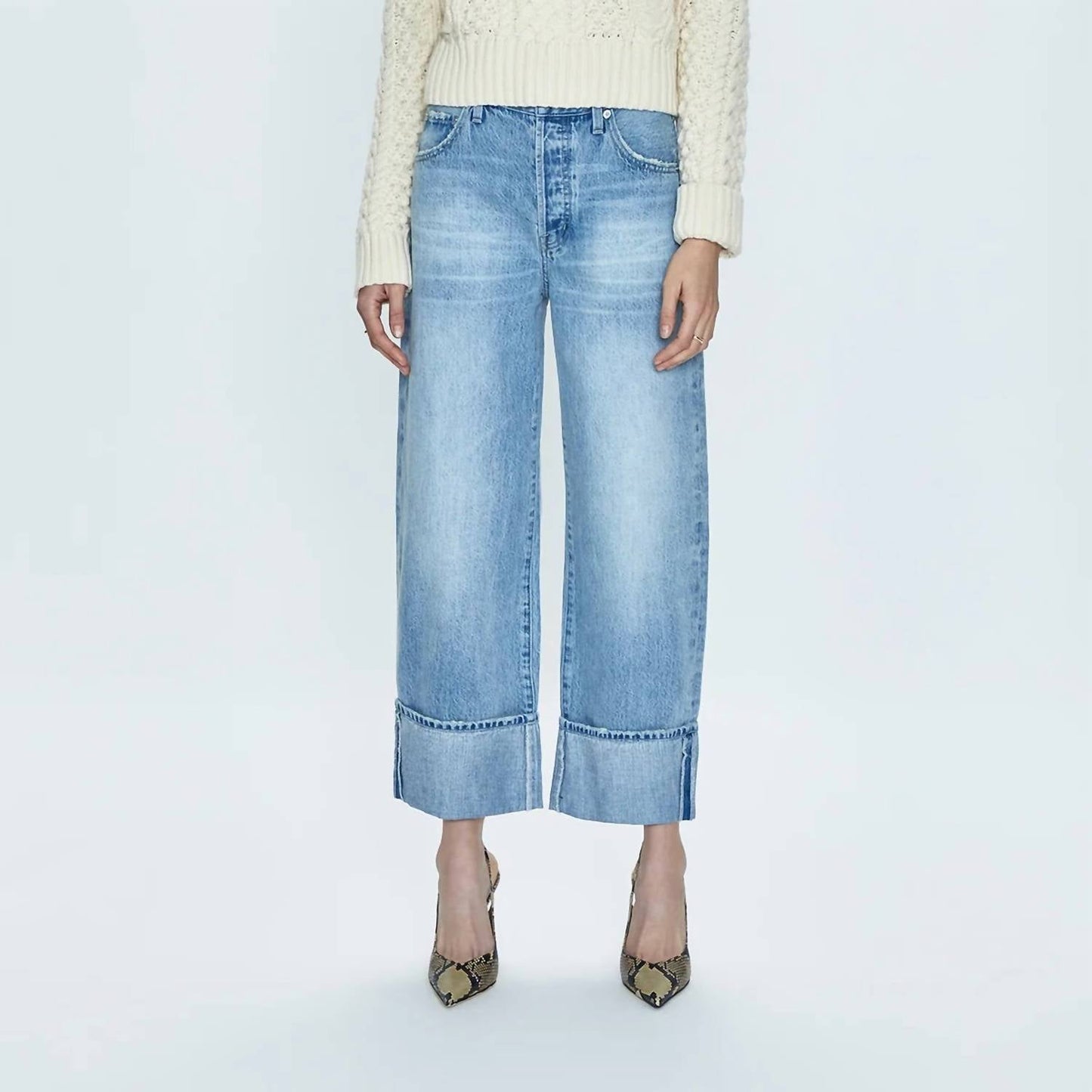 Pistola - Ryder High Rise Cuffed Straight Jeans