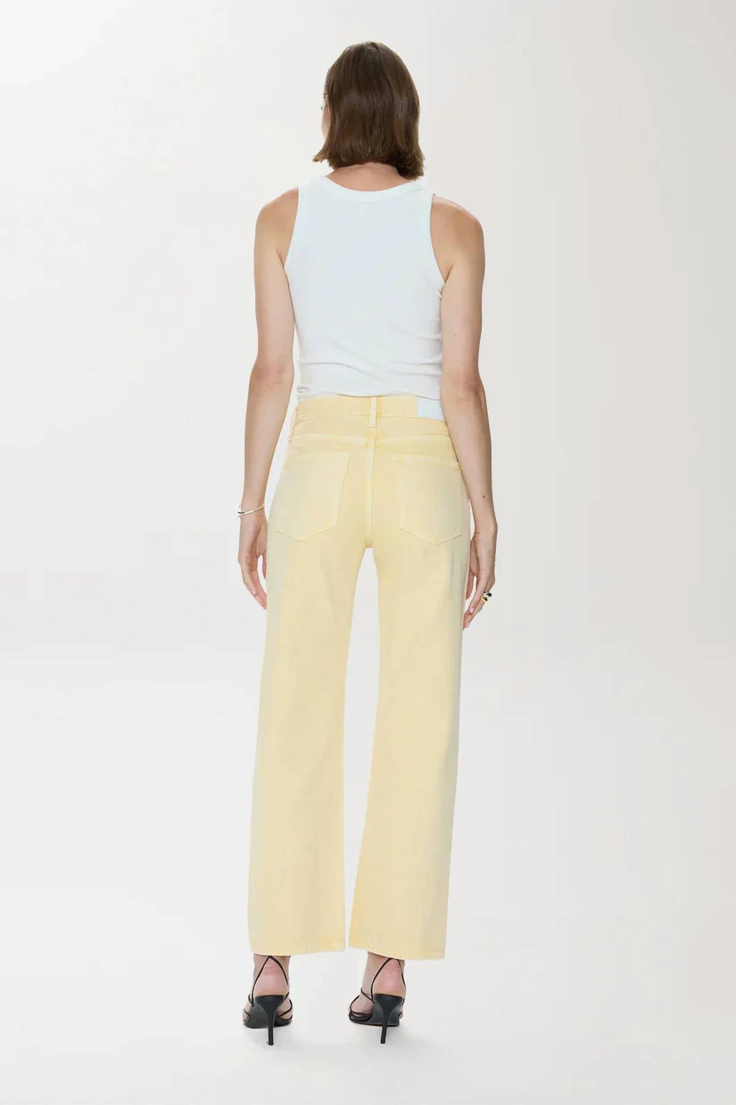 Pistola - Lexi Mid Rise Bowed Straight Jean