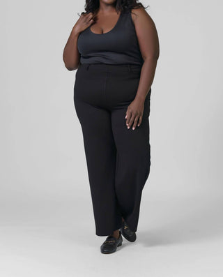 Lysse - Erin High Waist Wide Leg Ponte Pant - Plus Size