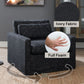 Naveen Swivel Chair with 1 Toss Pillow