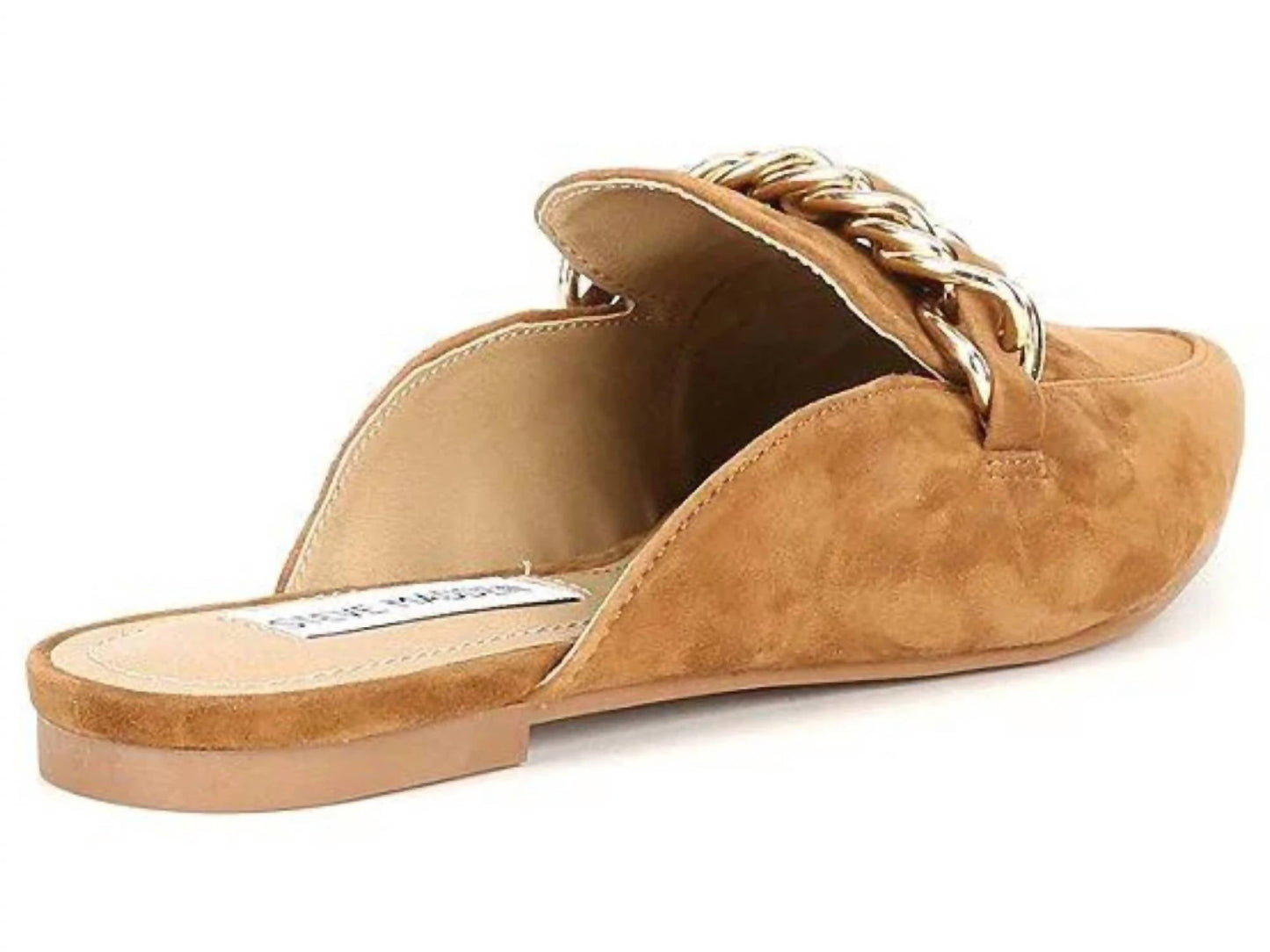 Steve Madden - Women's Faine Pointed Toe Slip On Chain Detail Flat Mules