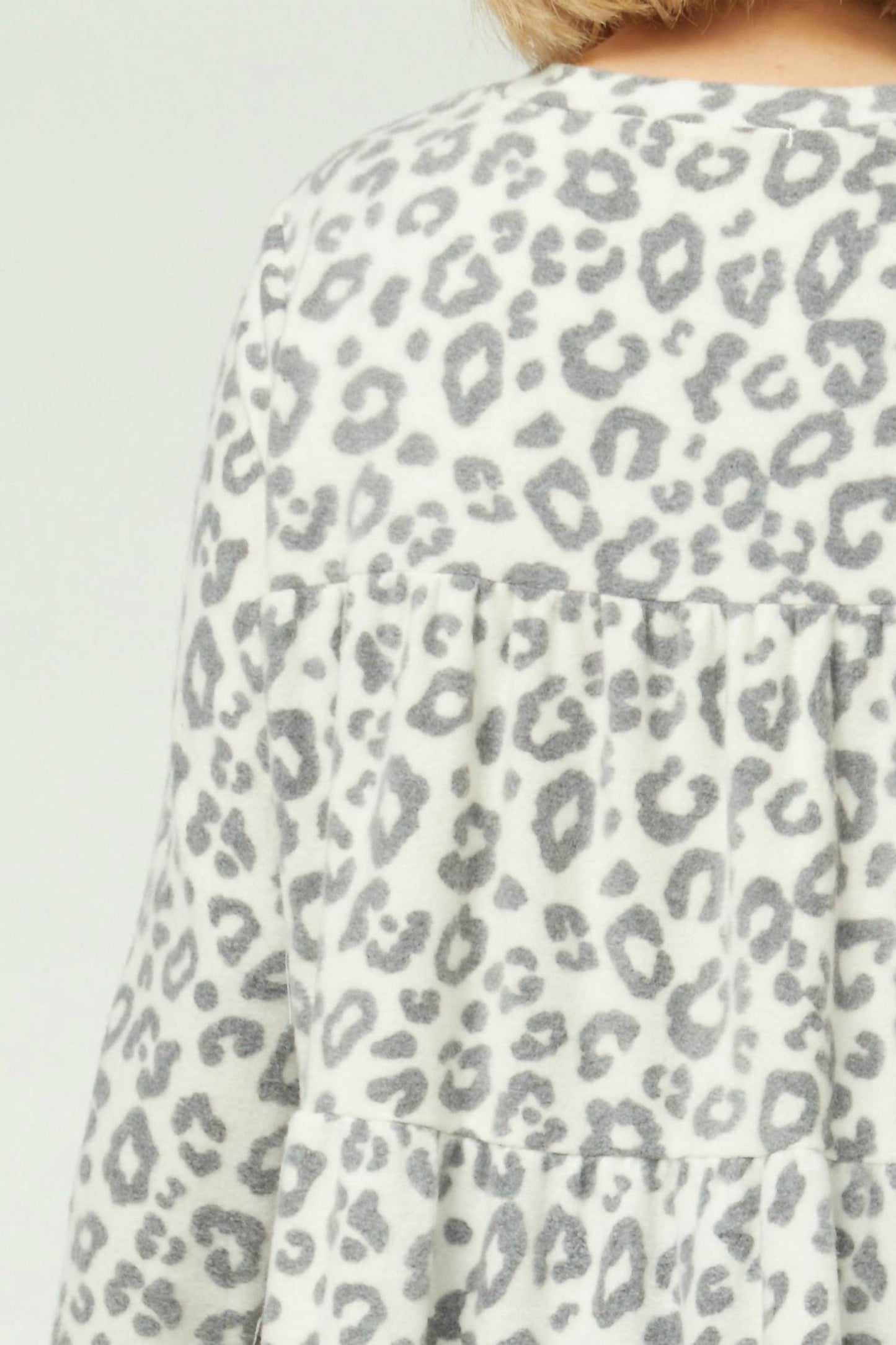 Entro - Animal Print Tiered Top