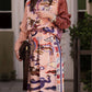 Me369 - Women's Joy Printed Midi Skirt