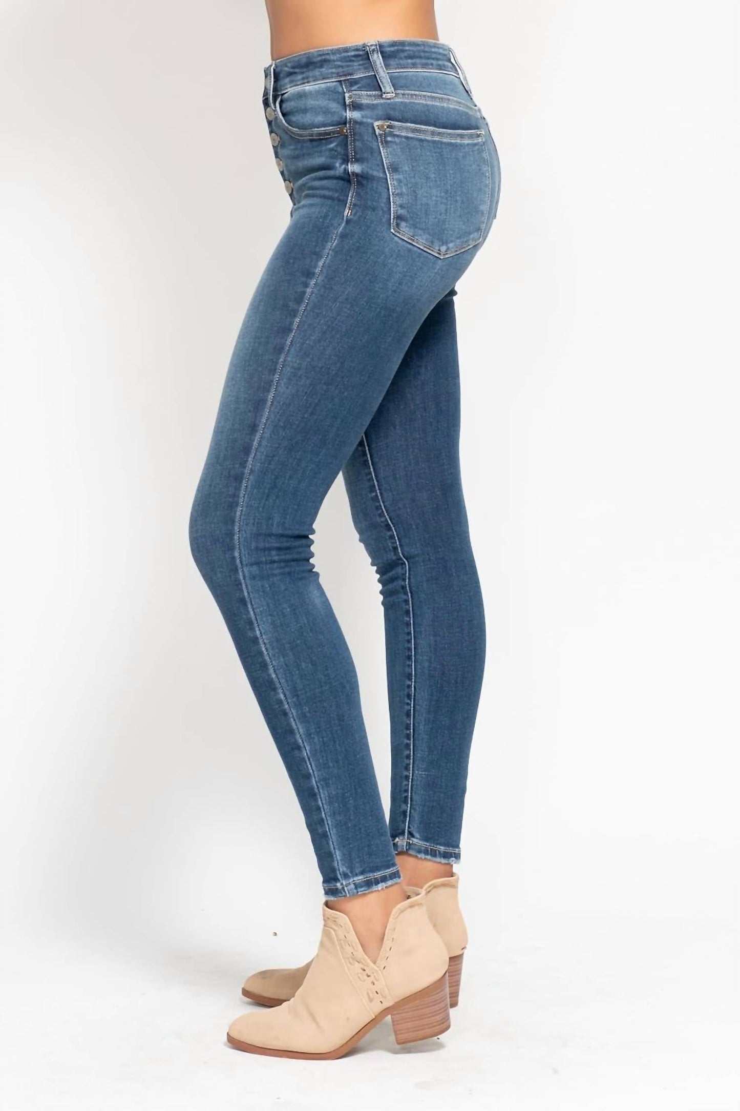Judy Blue - High Waist Non-distressed Skinny Jeans