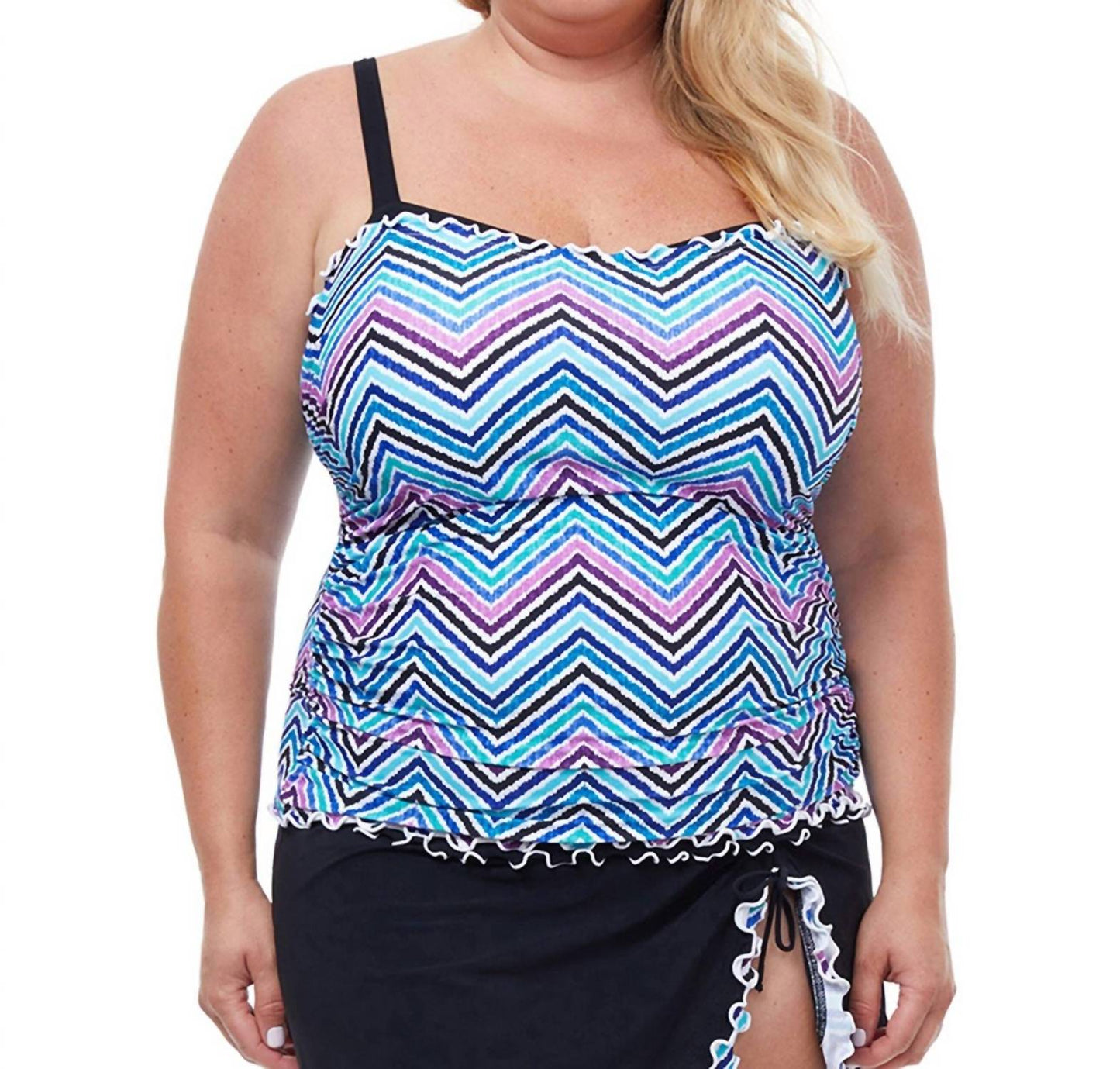 Profile By Gottex - Plus Size Sweetheart Underwire Tankini Top