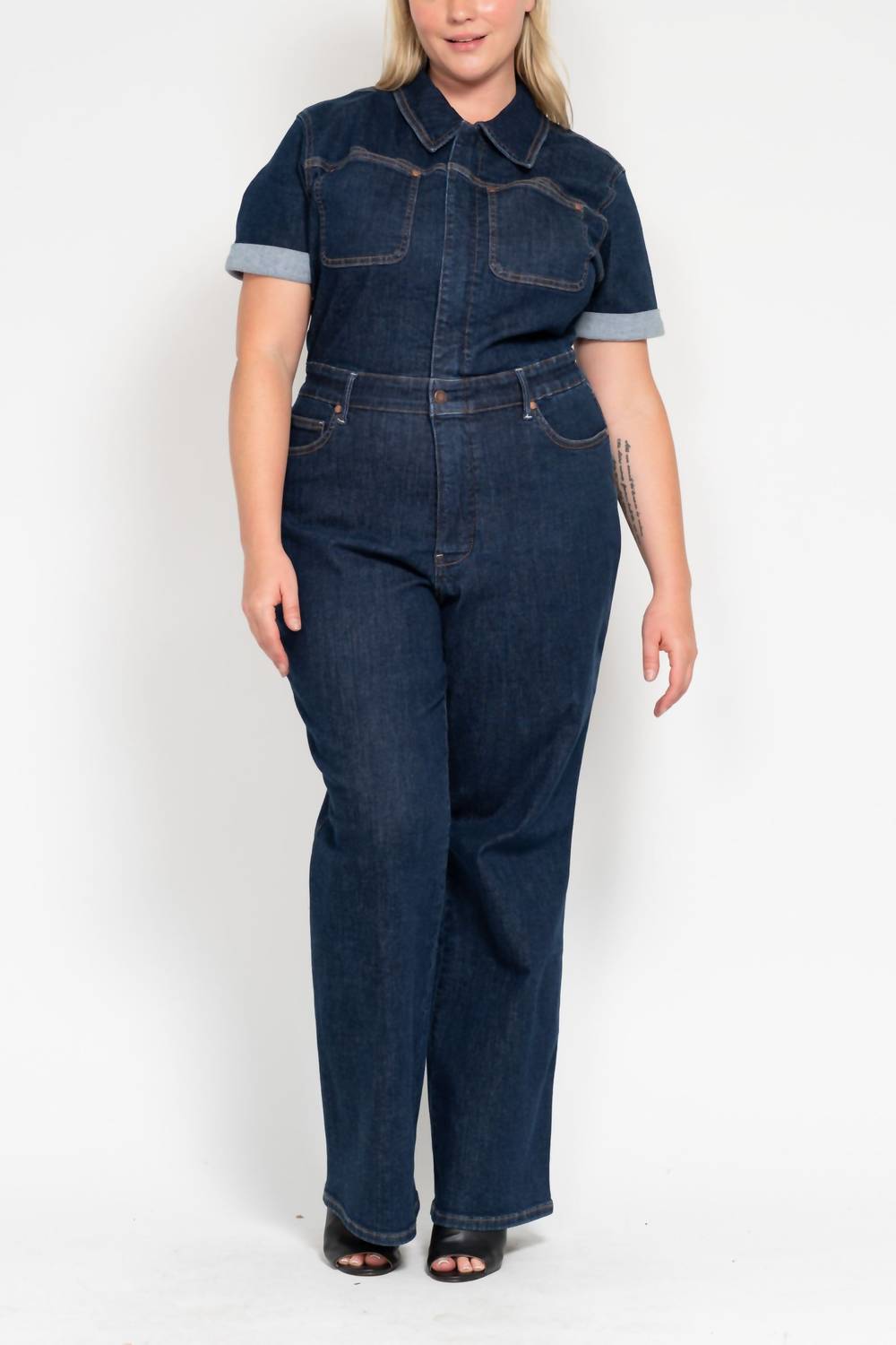 Judy Blue - High Waist Tummy Control Jumpsuit - Plus
