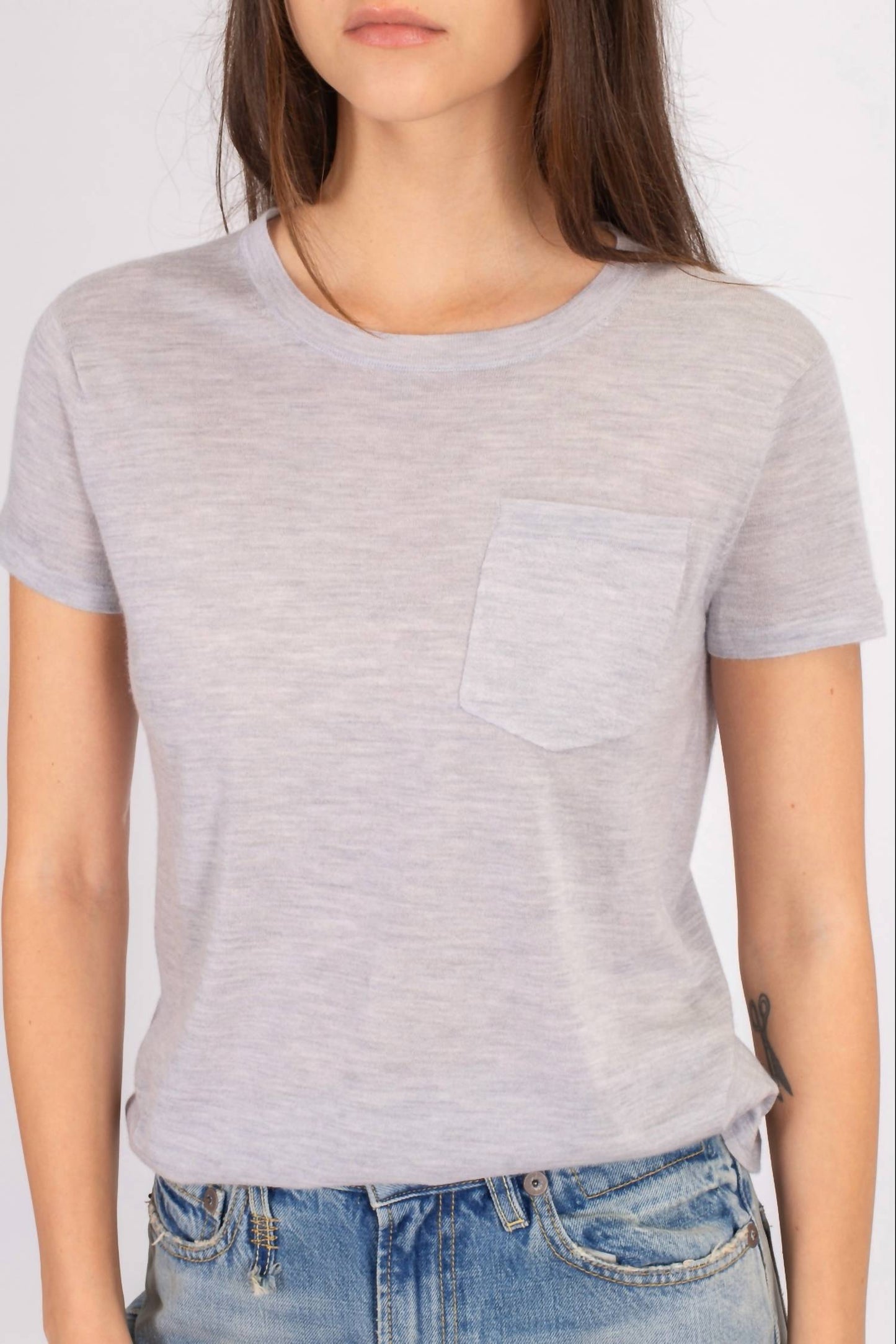 Arch4 Cashmere - Shia Short-sleeved Jersey T-shirt