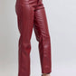 Judy Blue - Tummy Control Faux Leather Straight Pants