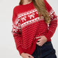 Blu Pepper - Bow And Heart Jacquard Sweater