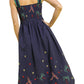Umgee - Embroidered Smocked Midi Dress