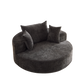 55'' Chenille Foam Single Swivel Chair