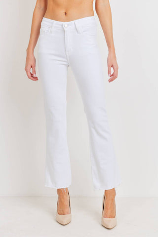 Just Black Denim - High Rise Crop Flare Jeans