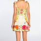 Elizabeth James The Label - Annalisa Floral Pattern Mini Dress