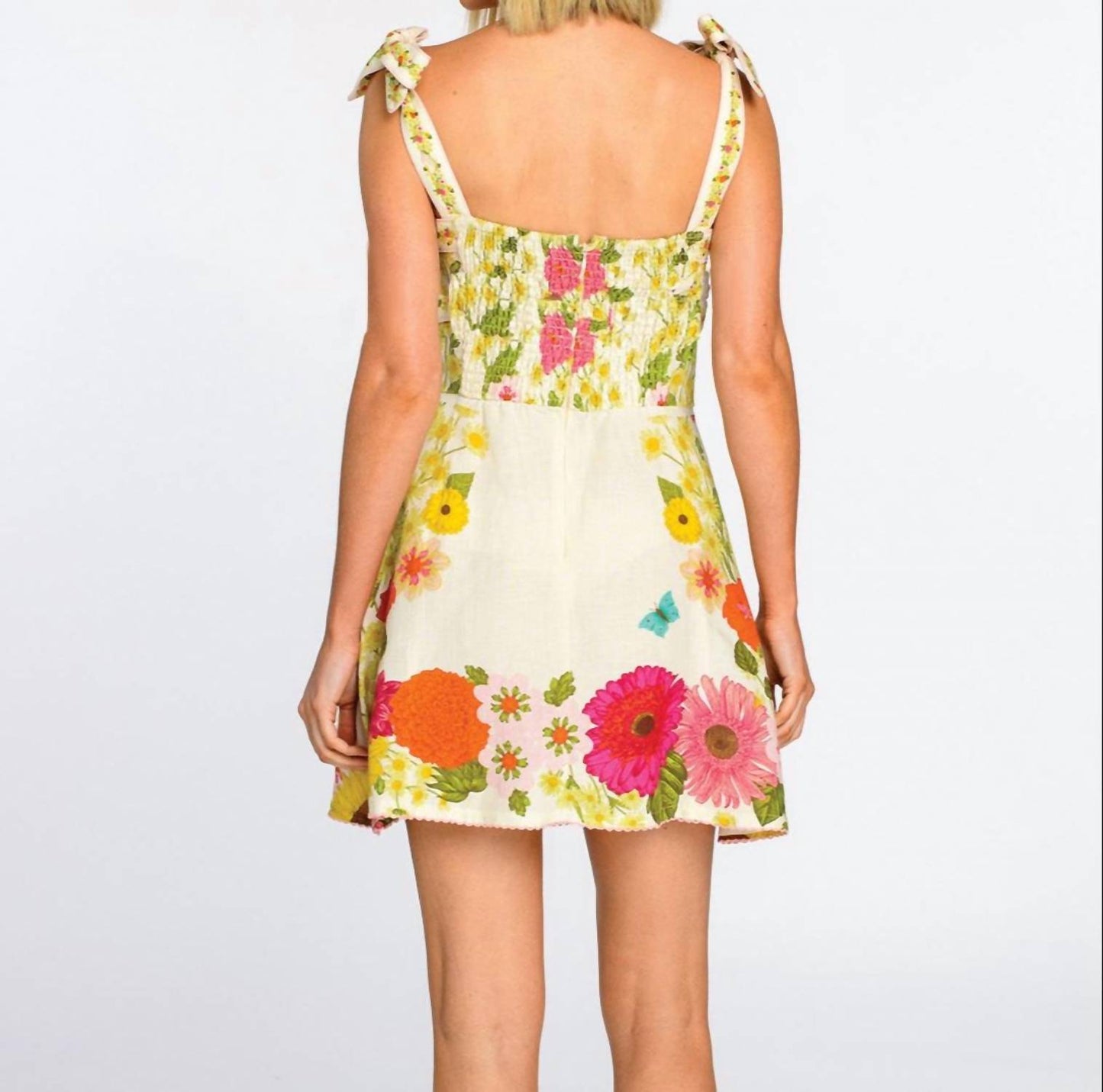 Elizabeth James The Label - Annalisa Floral Pattern Mini Dress