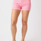 Judy Blue - Women's High Waist Tummy Control Garment Dyed Shorts