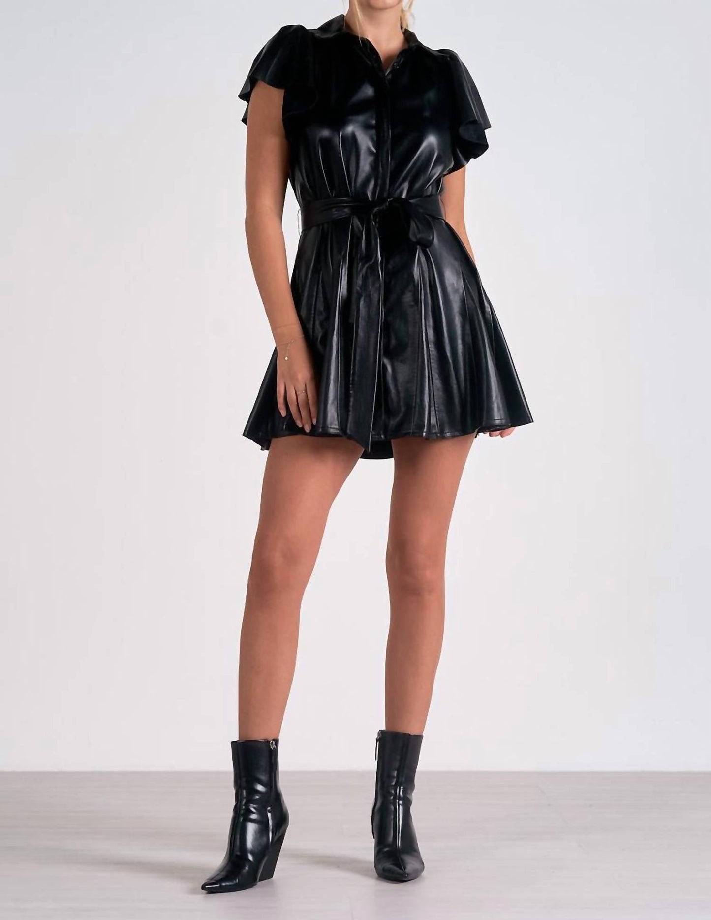 Elan - Butter Ruffle Mini Dress