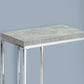 Accent Table, C-Shaped with Tempered Glass - Contemporary & Modern