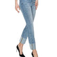 Risen - High Rise Crop Straight Cuffed Slim Jeans