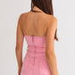 Le Lis - Strapless Denim Romper